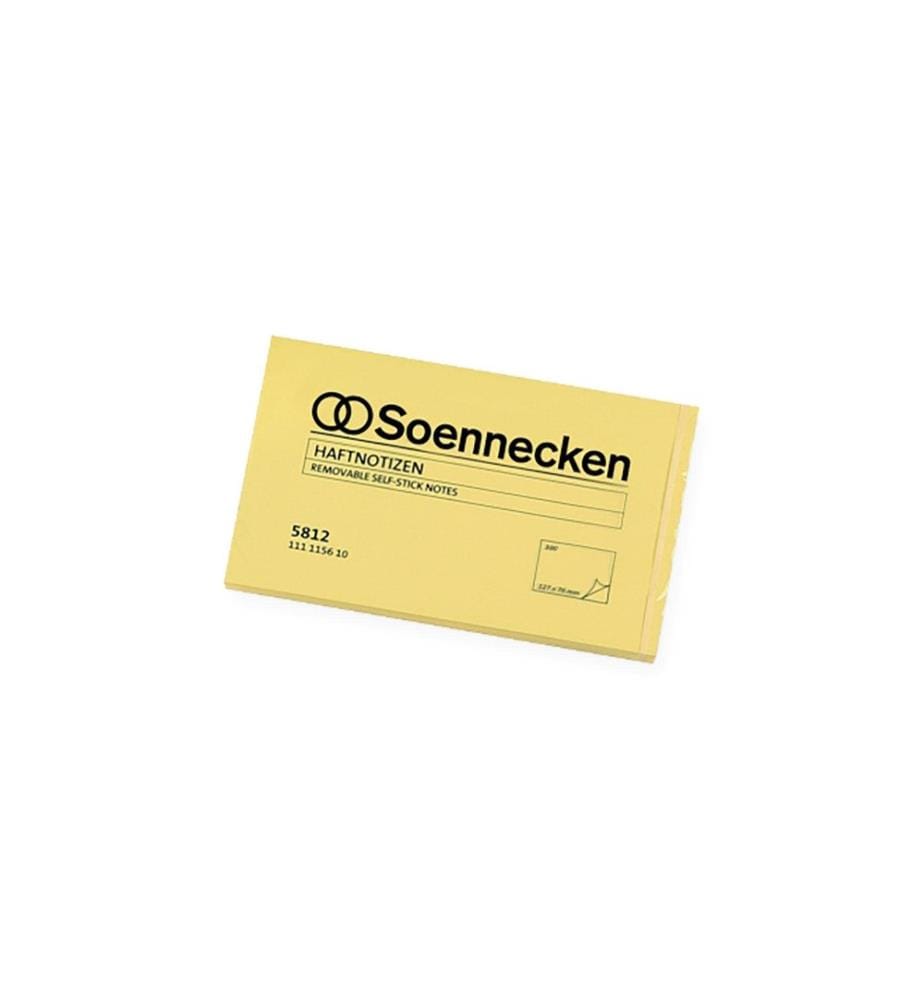Soennecken - Notizzettel 12.5 x 7.5 cm, 12 Stück à 100 Blätter, Gelb