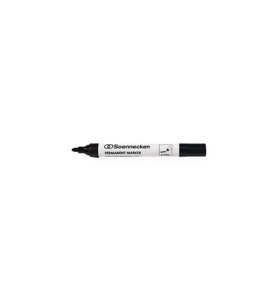 Soennecken - Marqueur indélébile Noir, 10 pièces