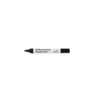 Soennecken - Marqueur indélébile Noir, 10 pièces
