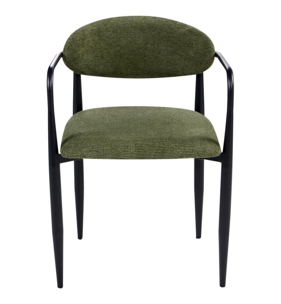 Esszimmerstuhl 2er Set TANEVIK Stoff Grün