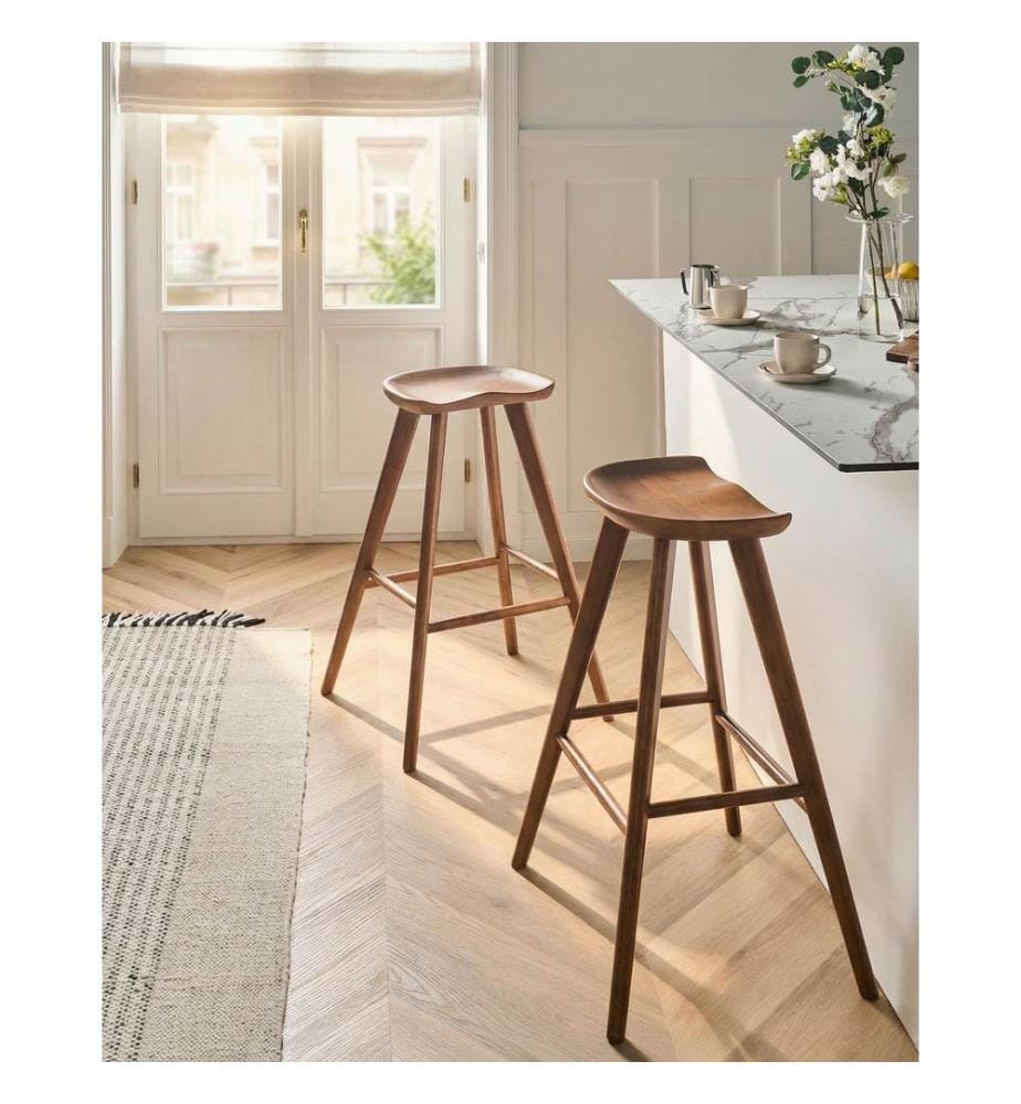 Set mit 2 Barhockern CANDO Braun