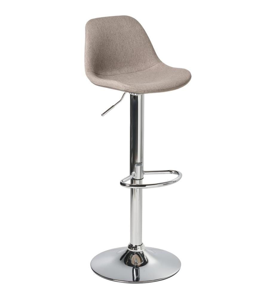 Set mit 2 Barhockern KAHLA Stoff drehbar Taupe