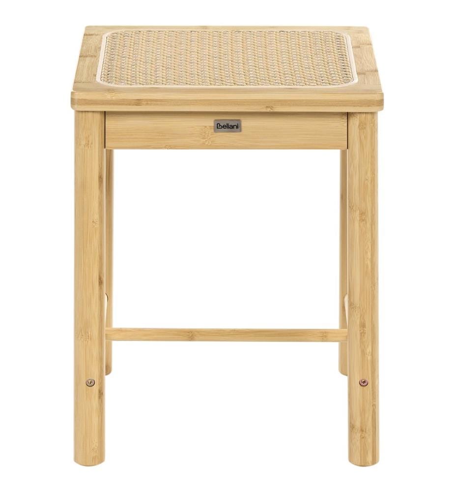Set mit 2 Hockern EVIRES Bambus Hellbraun