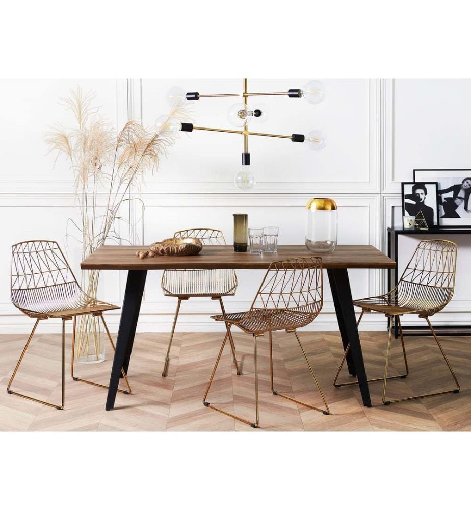 Esstisch WITNEY Dunkelbraun 160 cm 90 cm