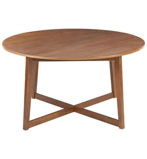 Table de repas WAIPORI Chêne foncé 140 cm 140 cm