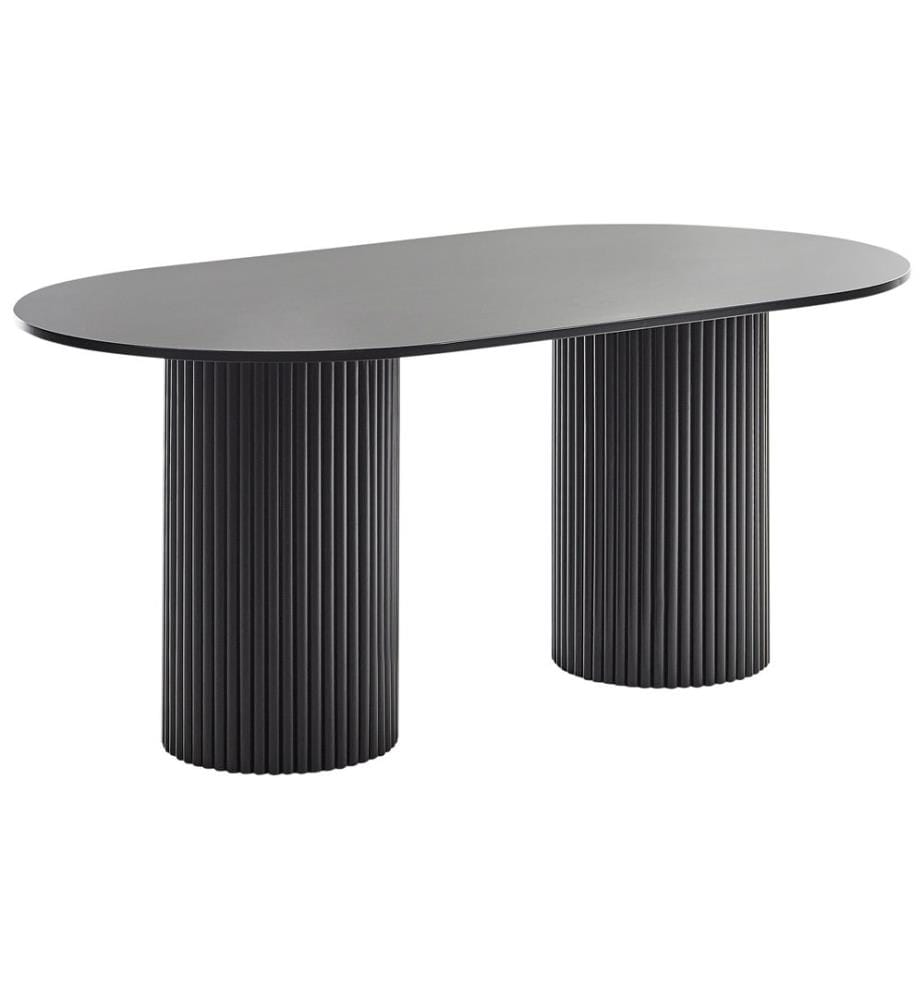 Esstisch SHERIDAN Schwarz 180 cm 100 cm