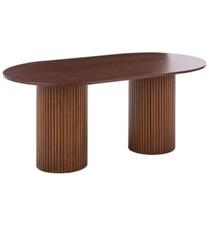 Table de repas SHERIDAN Frêne foncé 180 cm 100 cm