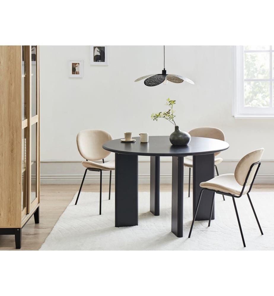 Esstisch COSMO Schwarz 120 cm 120 cm