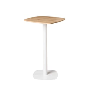 Stehtisch MORELLA Hellbraun / Weiss 60 cm 60 cm