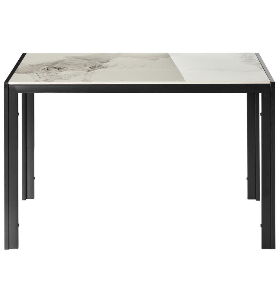 Esstisch CLARENCE Weisser Marmor 120 cm 70 cm Keramik