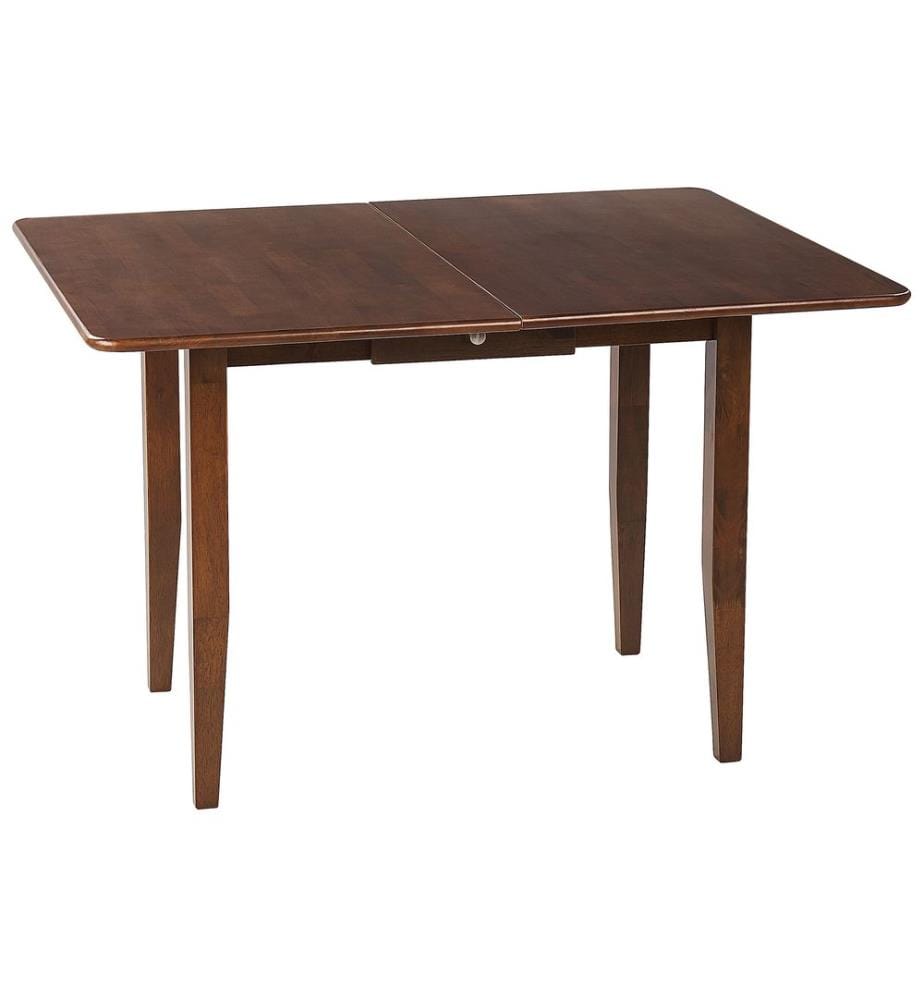 Ausziehbarer Esstisch MASELA Dunkelbraun 90/120 cm 60 cm Holz