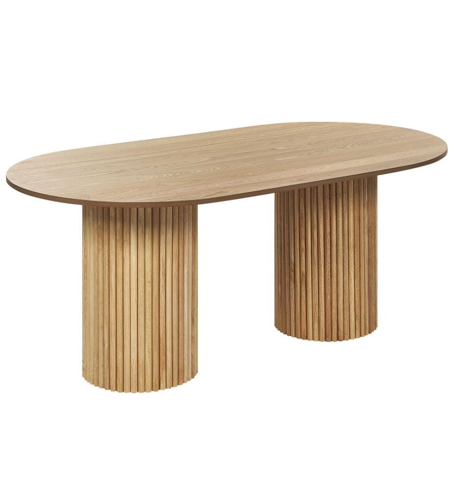 Esstisch SHERIDAN Naturfarbene Esche 180 cm 100 cm