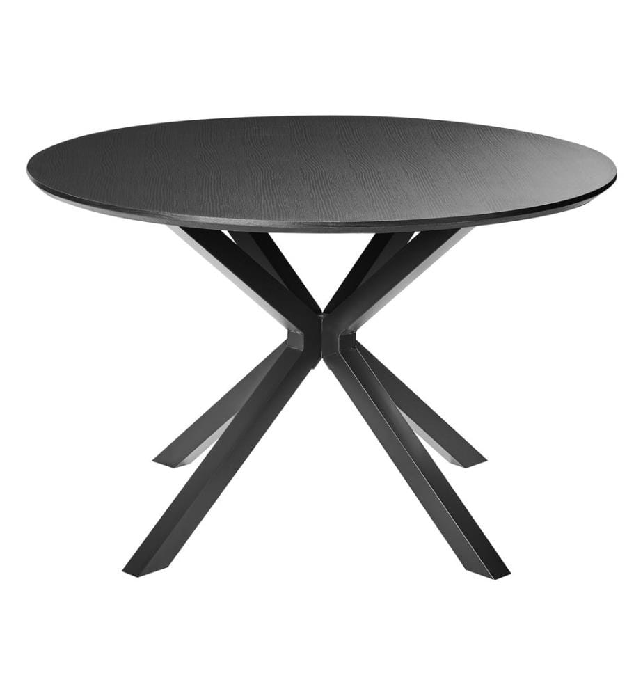 Esstisch FITZROY Schwarz 120 cm 120 cm
