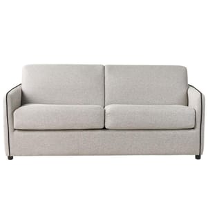 Schlafsofa 2-Sitzer ISHOJ Stoff Hellgrau