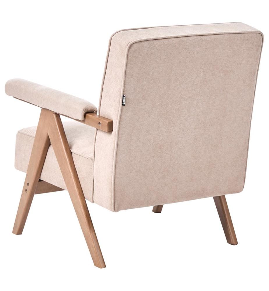 Sessel EVJE Kunstleinen Beige