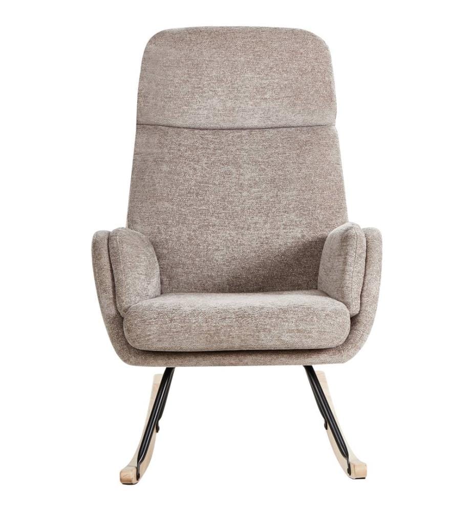 Schaukelsessel KVELIA Stoff Taupe
