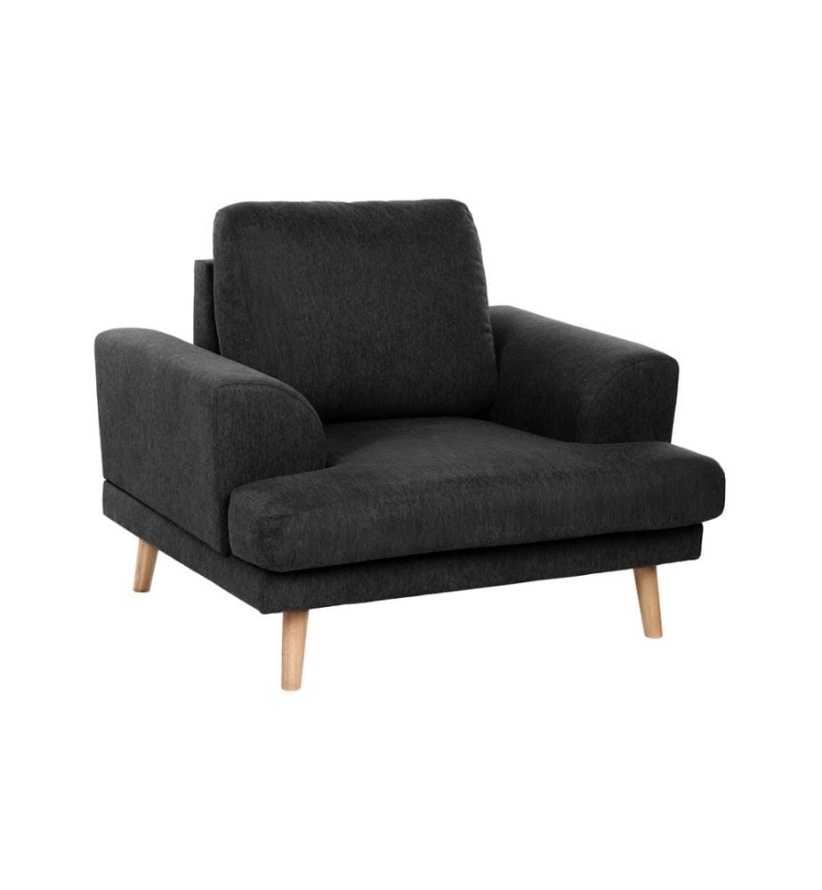 Sessel KILDAL Stoff Schwarz