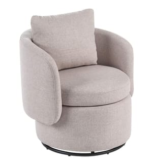 Drehsessel HORSENS mit Stauraum Stoff Beige