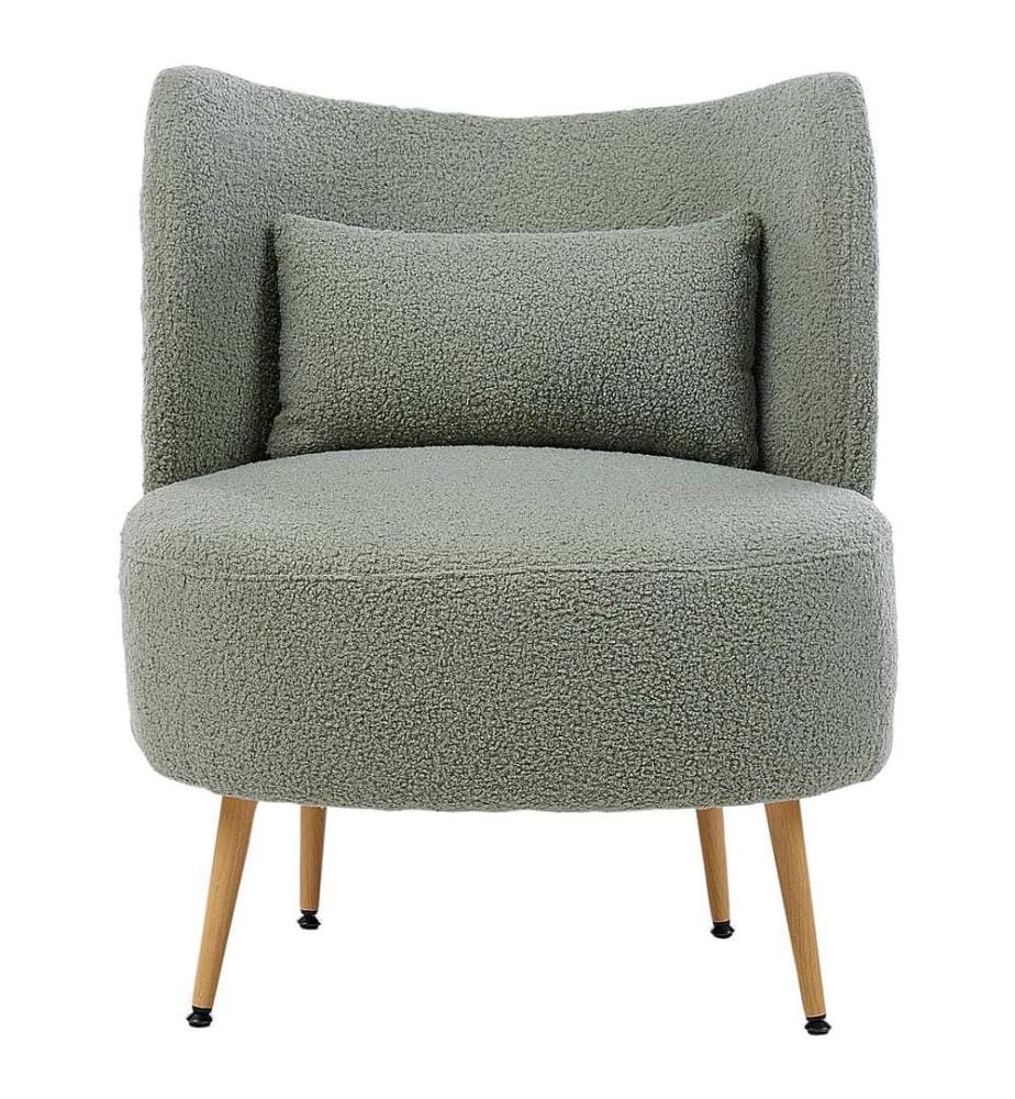 Fauteuil OTSBY II avec coussin Bouclé Vert