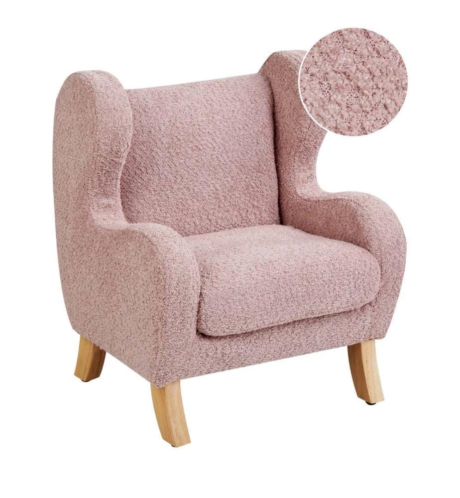 Kindersessel FARUM Bouclé Rosa