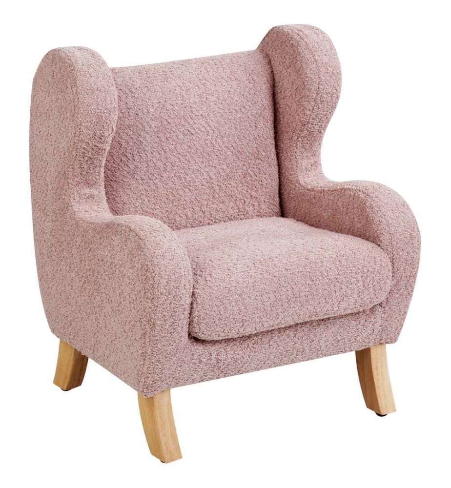 Kindersessel FARUM Bouclé Rosa