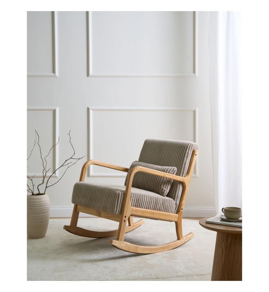Schaukelsessel SORSELE Cord Beige