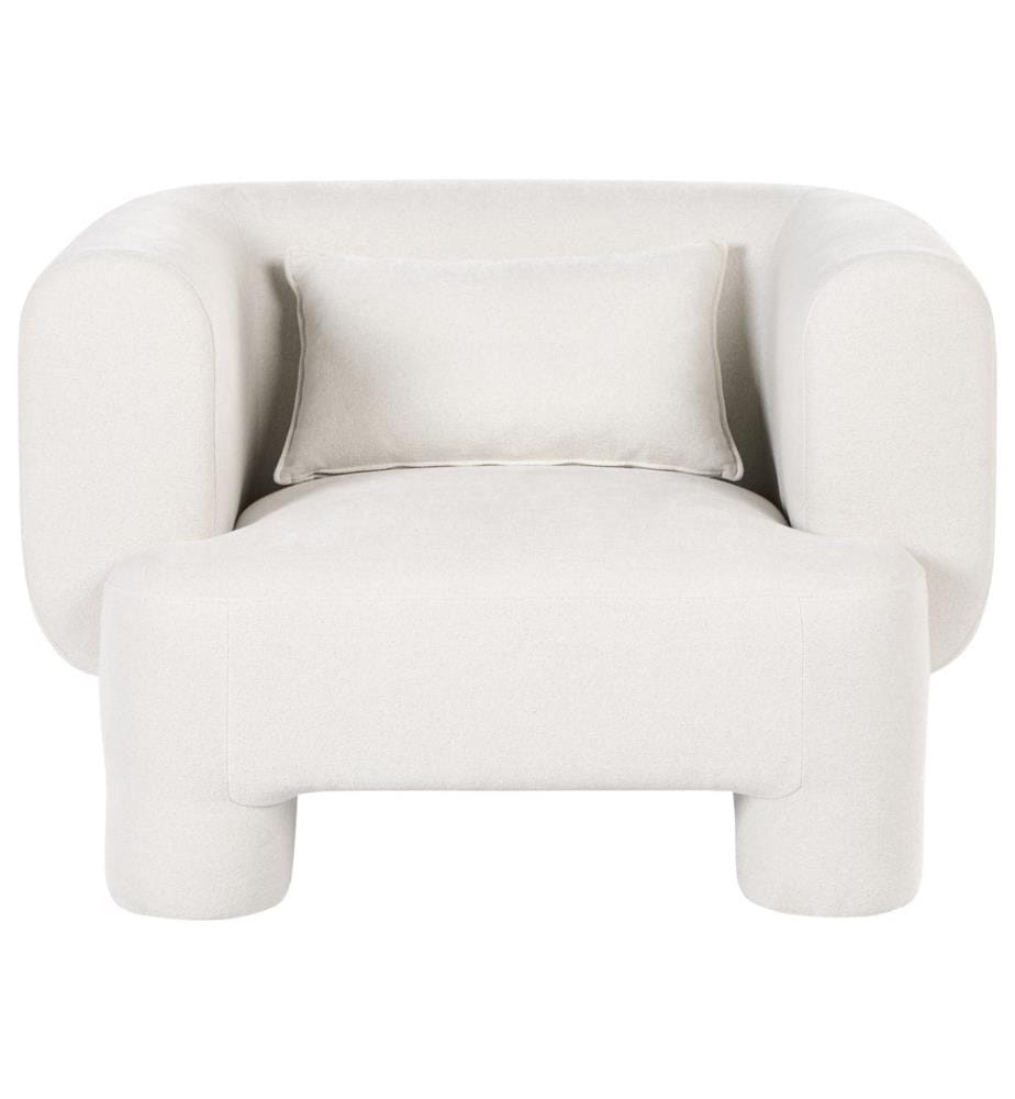 Sessel HOGBO Stoff Weiss