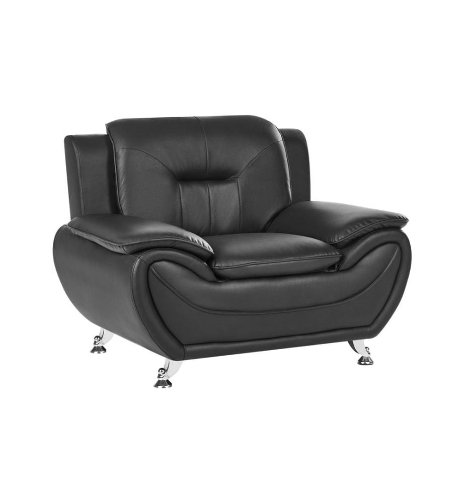 Sessel LEIRA Kunstleder Schwarz