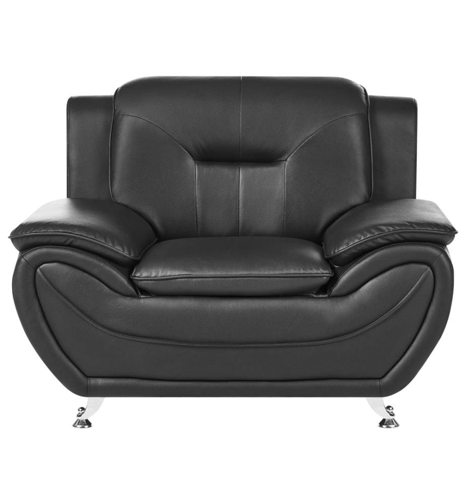 Sessel LEIRA Kunstleder Schwarz