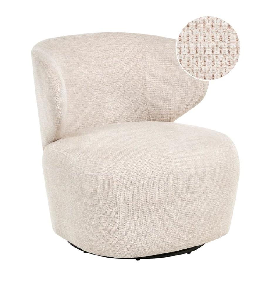 Drehsessel ALVDAL Stoff Beige