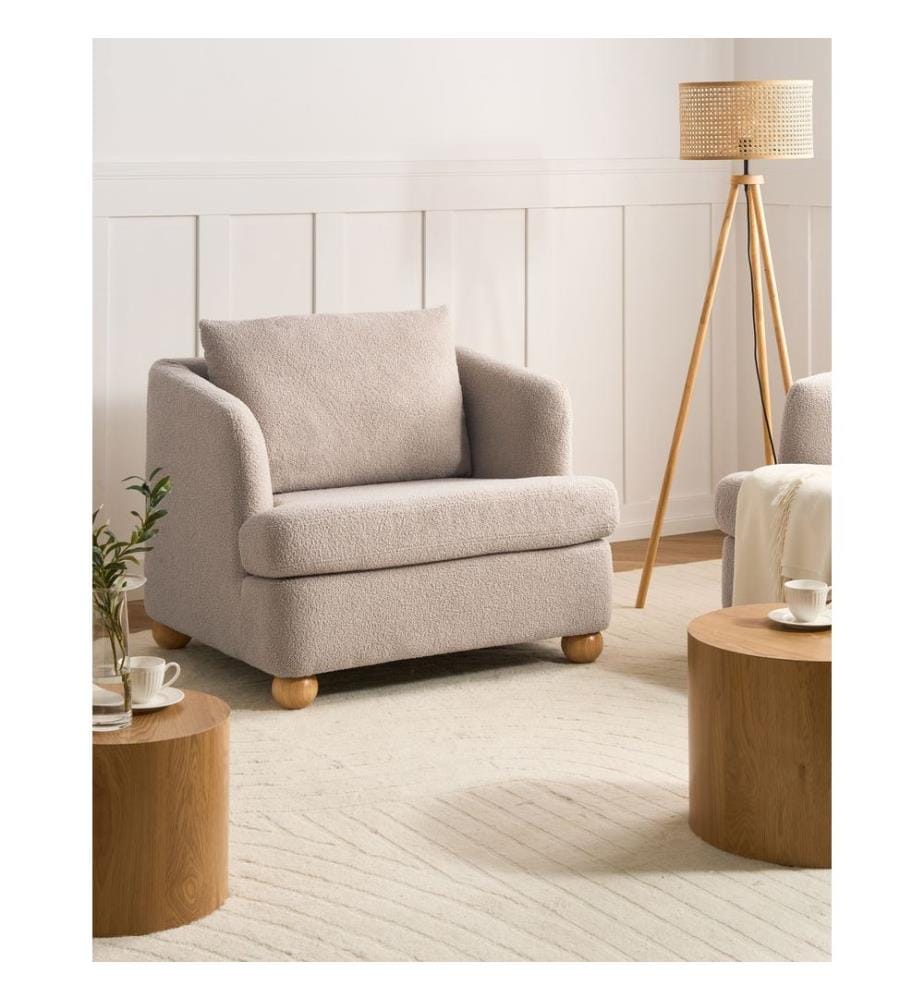 Sessel RATTVIK Bouclé Beige