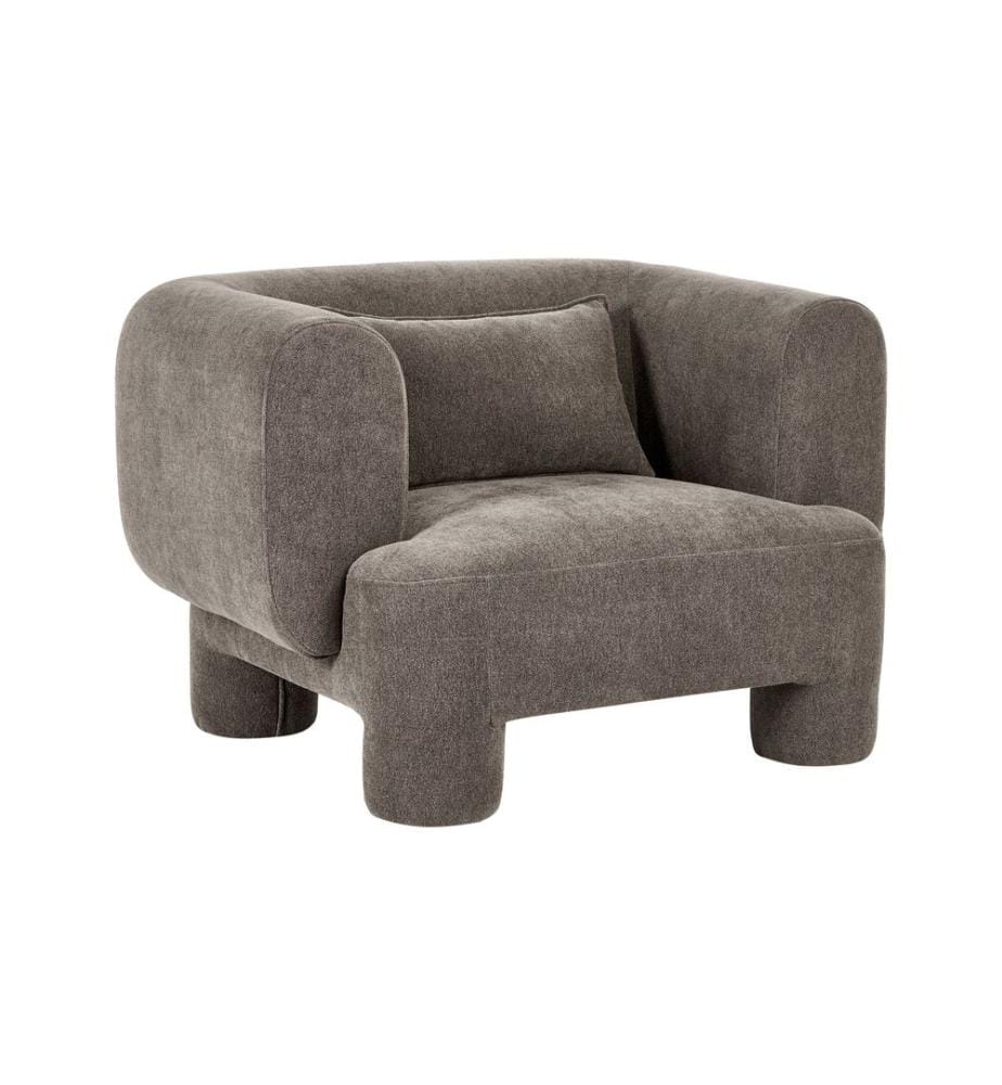 Sessel HOGBO Stoff Braun