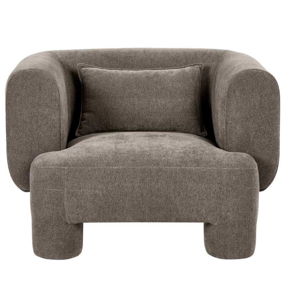 Sessel HOGBO Stoff Braun