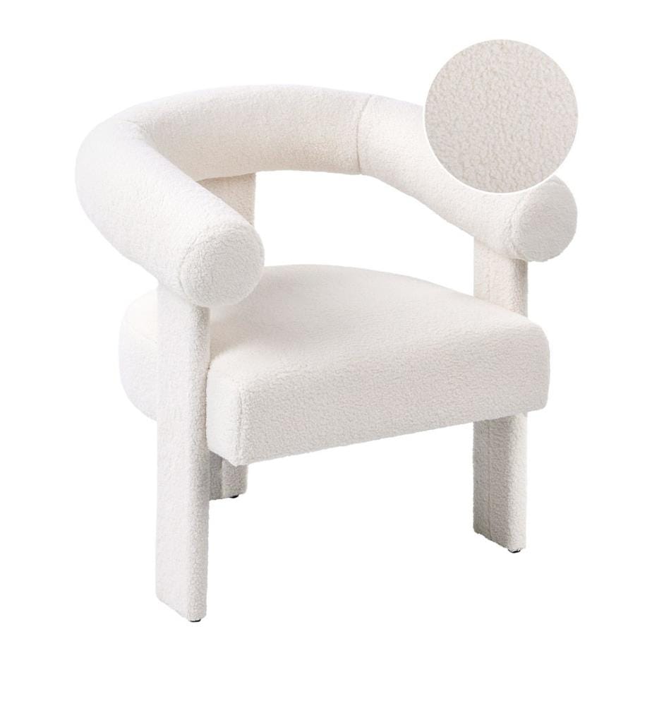 Sessel ILBRO Bouclé Cremeweiss