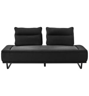 Sofa 3-Sitzer FAXEN Stoff Schwarz