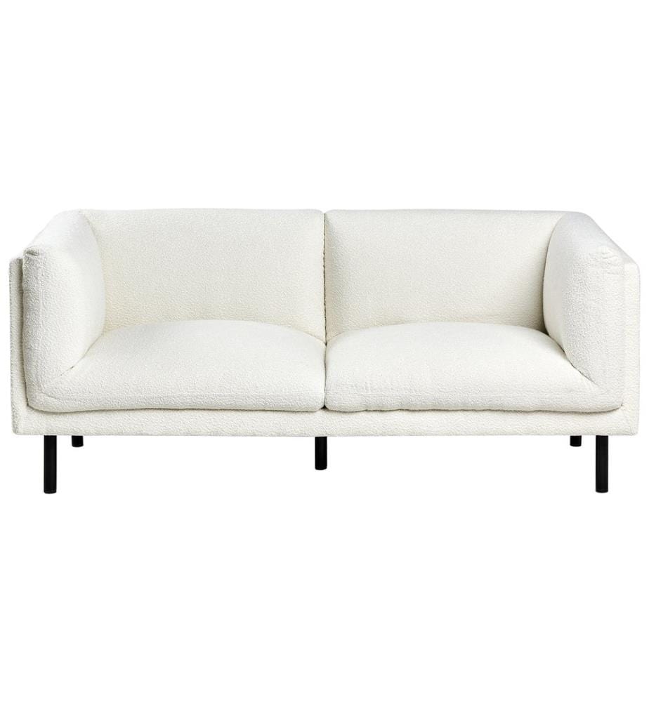 Sofa 2-Sitzer VORGOD Bouclé Cremeweiss