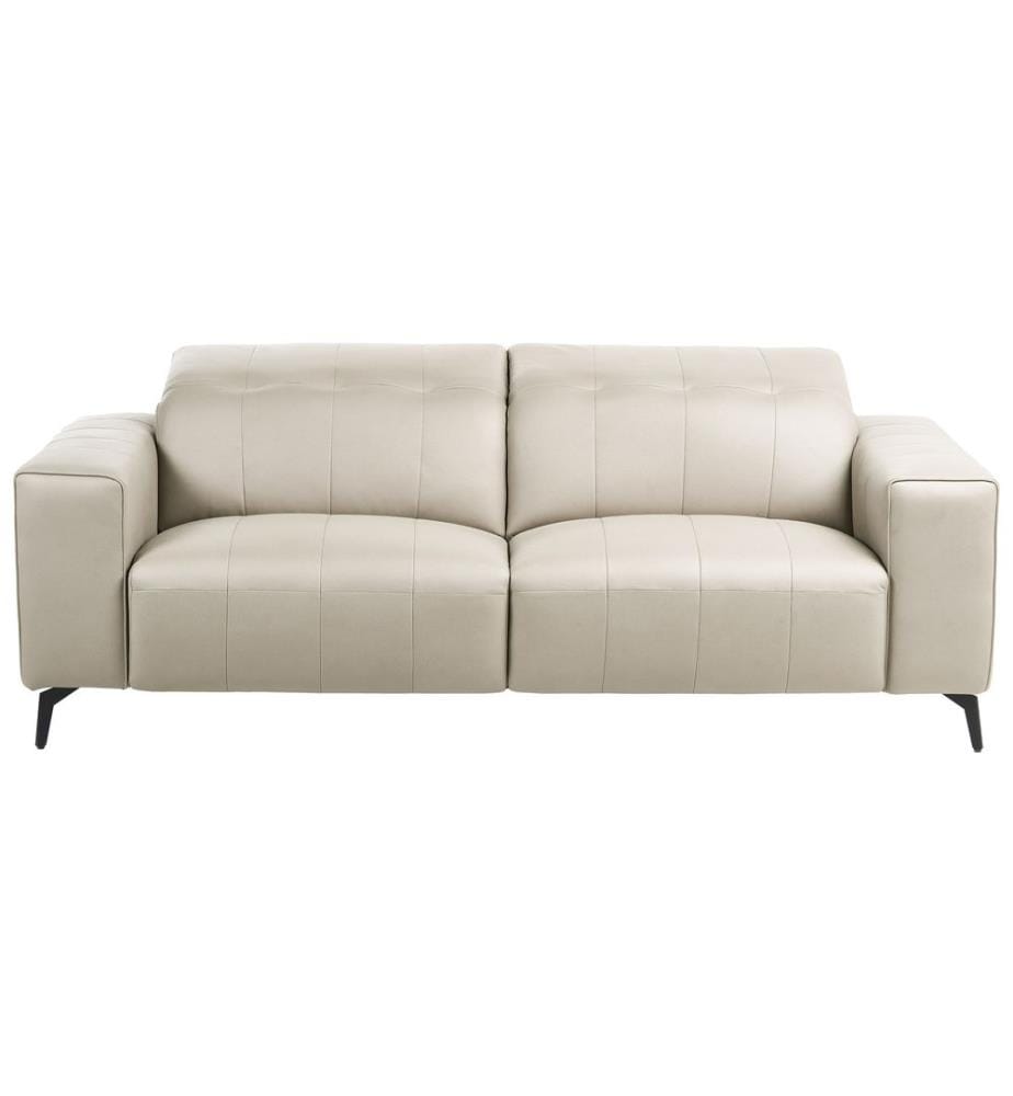 Canapé 3 places OMMEL Cuir PU Beige clair