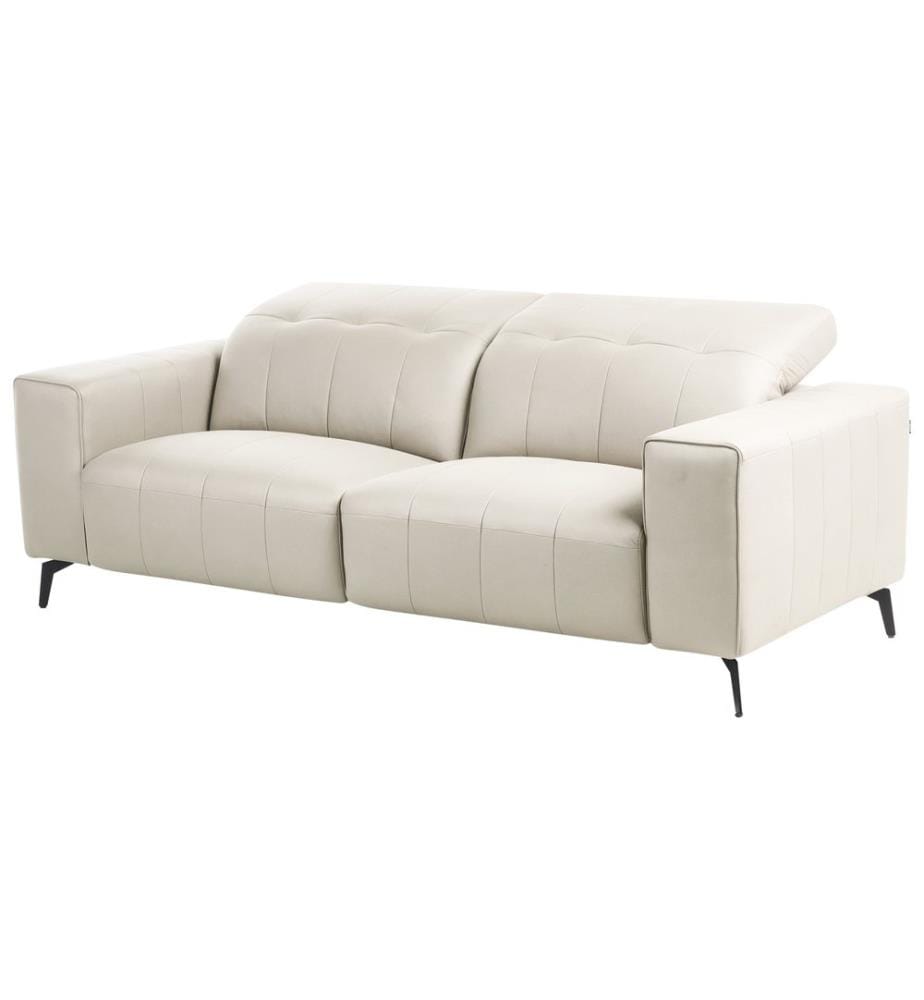Canapé 3 places OMMEL Cuir PU Beige clair
