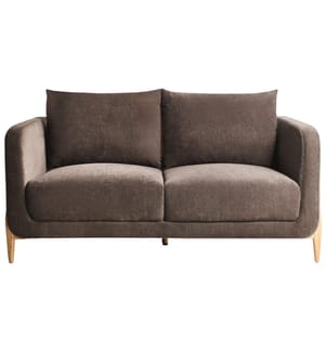 Sofa 2-Sitzer GIMO Chenillegewebe Dunkelbraun