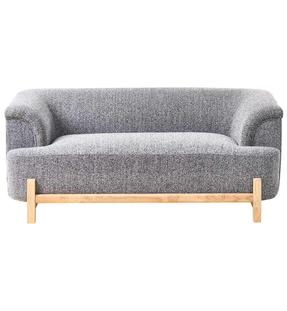 Sofa 2-Sitzer ALNOR Stoff Dunkelgrau