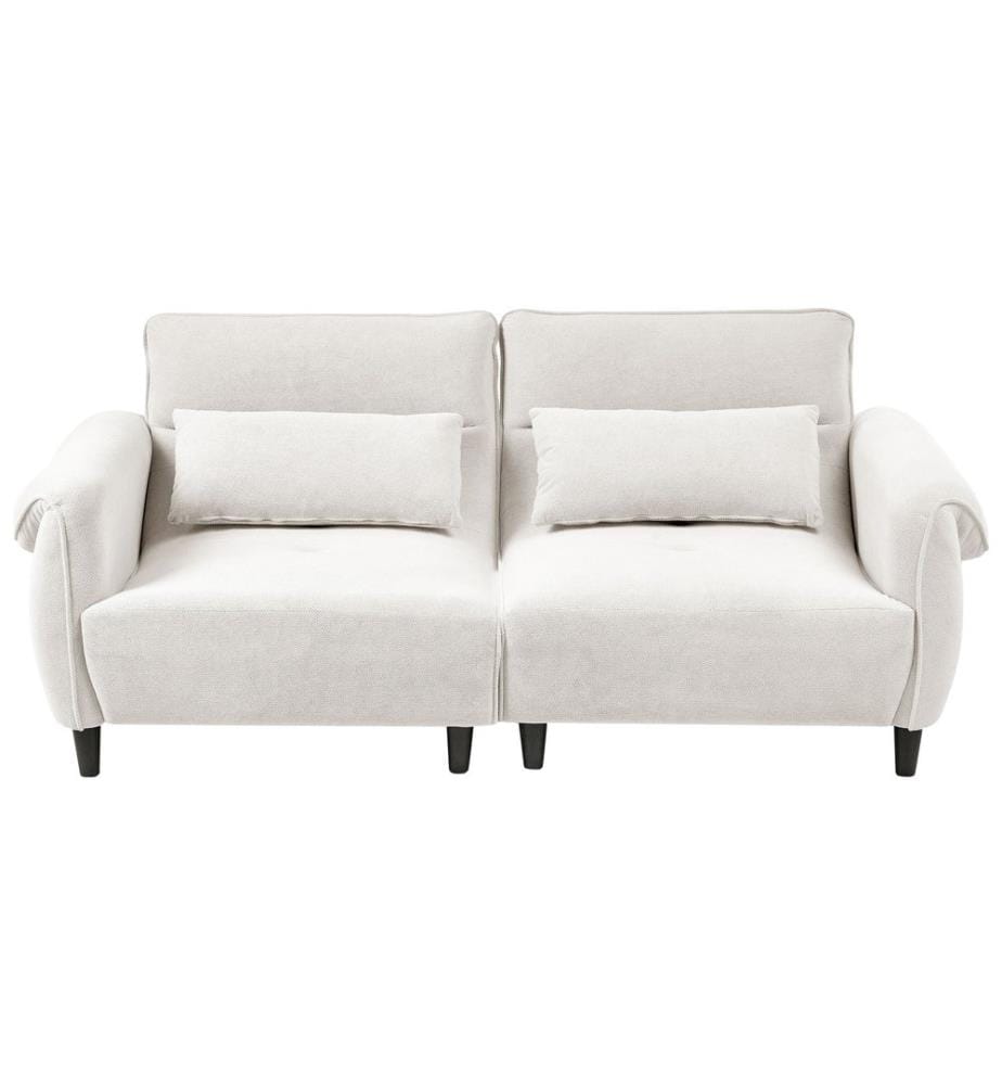 Sofa 3-Sitzer WETLAN Stoff Cremeweiss