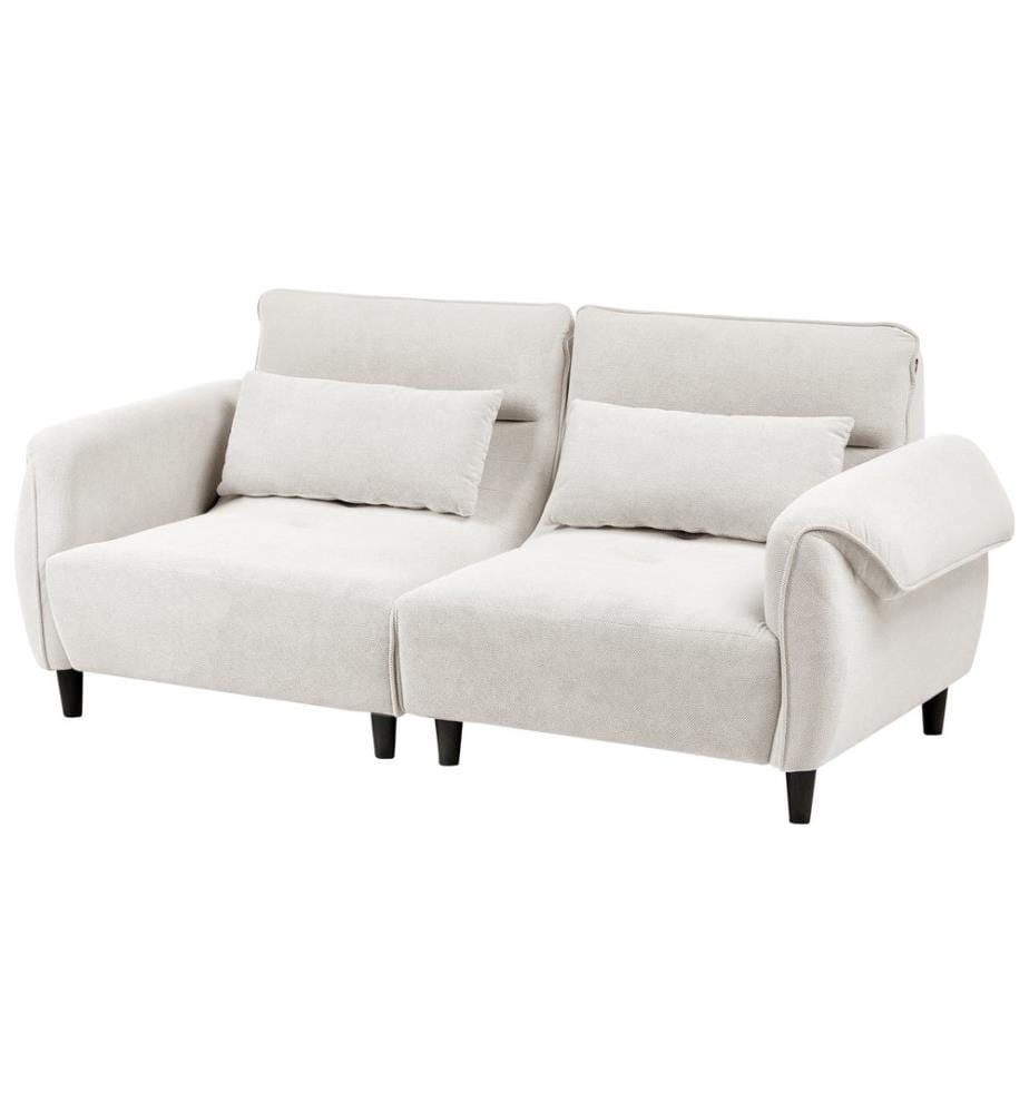 Sofa 3-Sitzer WETLAN Stoff Cremeweiss