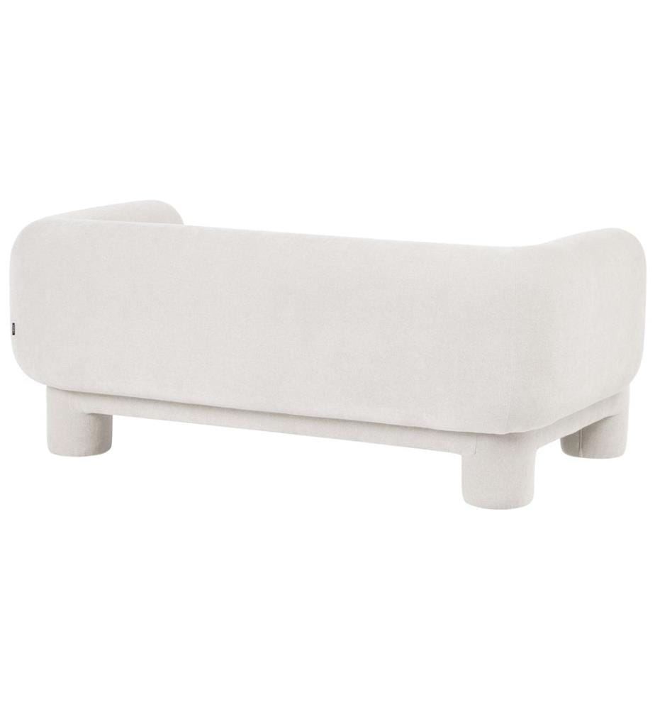 Sofa 3-Sitzer HOGBO Stoff Weiss