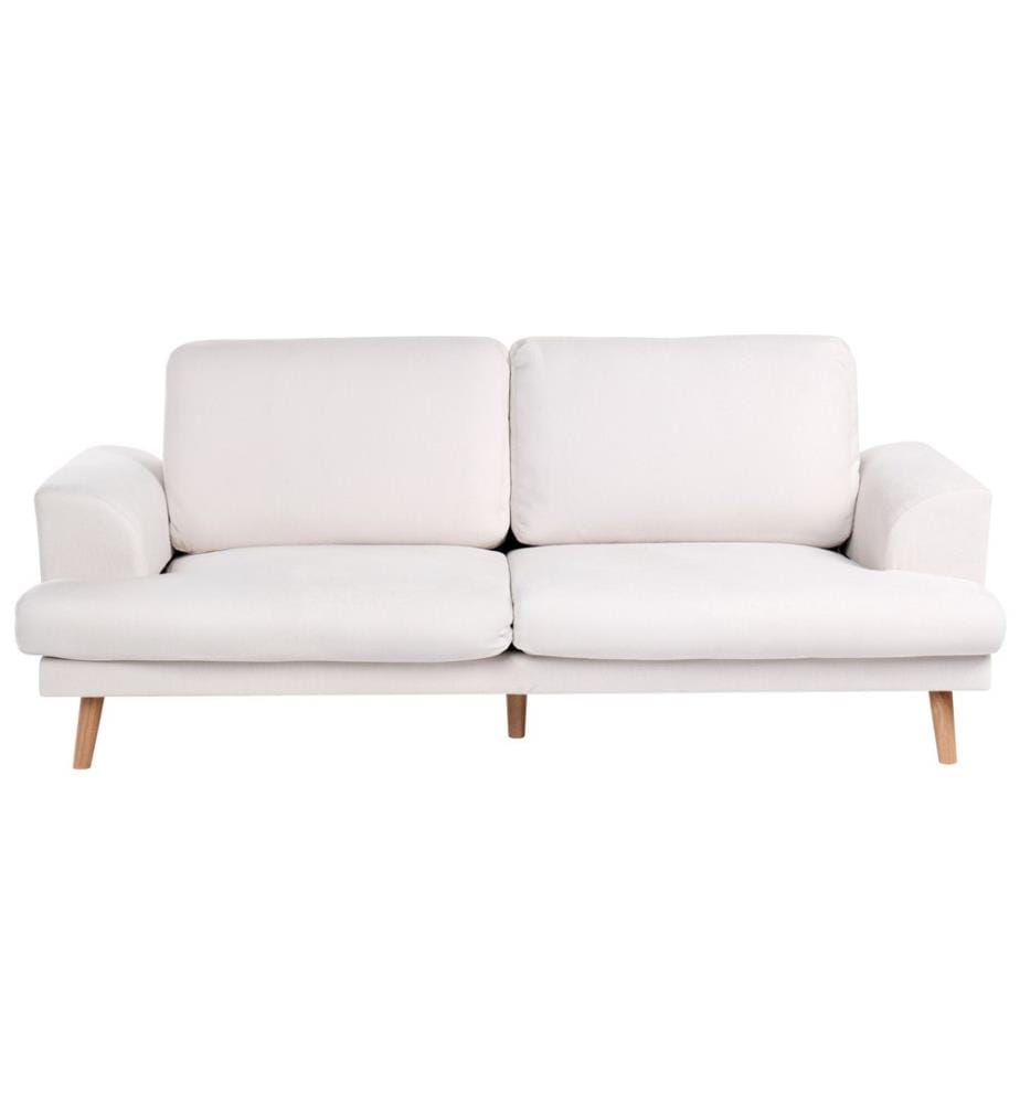 Sofa 3-Sitzer KILDAL Stoff Hellbeige
