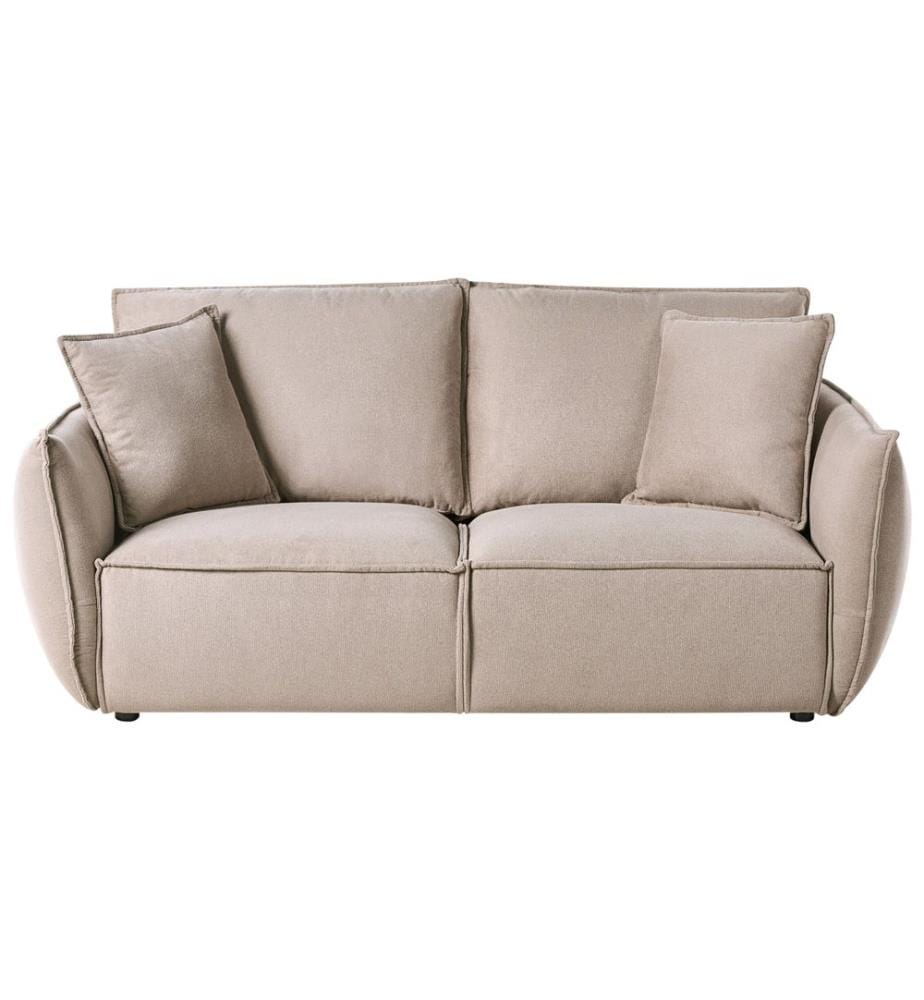 Sofa 3-Sitzer KUNES Stoff Taupe