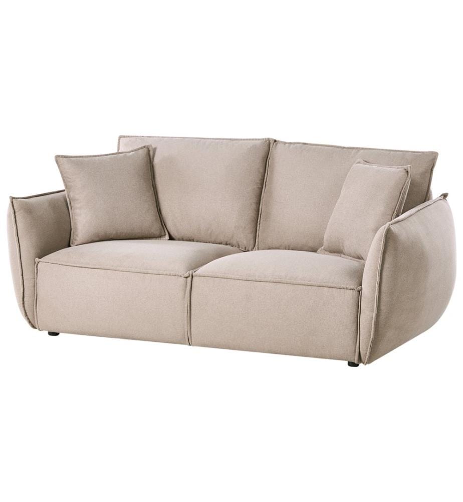 Sofa 3-Sitzer KUNES Stoff Taupe
