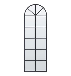 Wandspiegel BROUAGE 40 cm 120 cm Metall Schwarz
