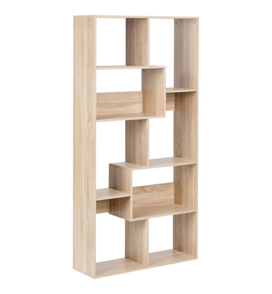 Bücherregal mit 6 Ebenen CHATEH 180 cm Hellbraun