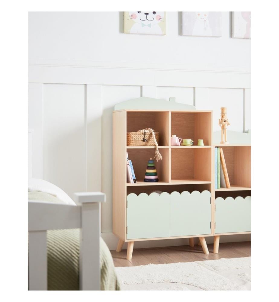 Regal mit 2 Ebenen LACKEY 105 cm Hellgrün