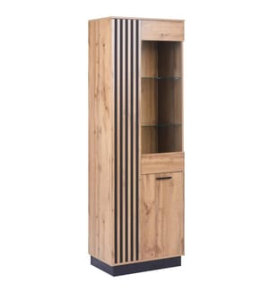 Vitrine mit Glastüren MANAIA 60 cm Braun